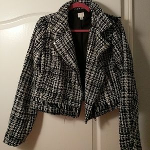 Tweed jacket Black and White